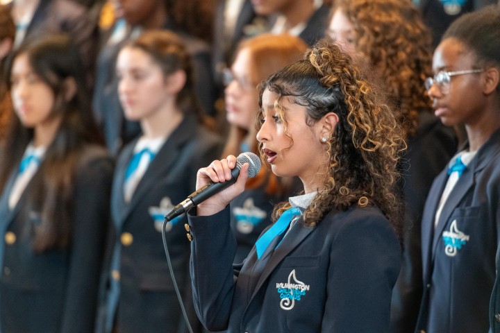 children singing in a choir